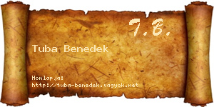 Tuba Benedek névjegykártya